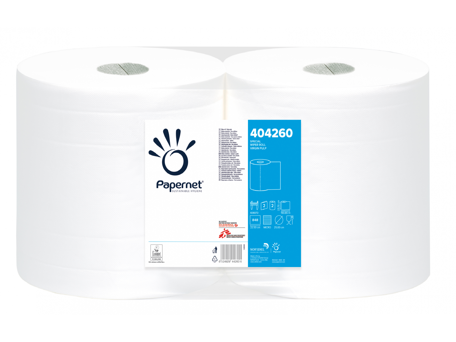 Czyściwo x2 Papernet 404260 Celuloza Opak 2 Rolki 191mb na roli